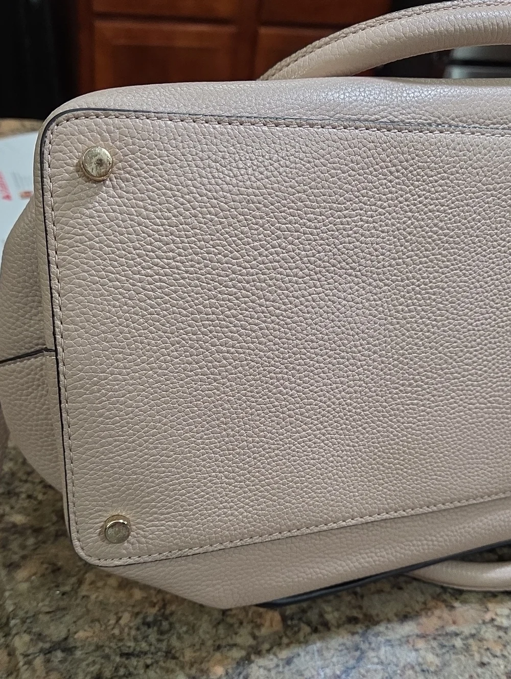 Kate Spade New York Rose Cloud Black Trimmed Ward Place Large Evangelie Satchel✨